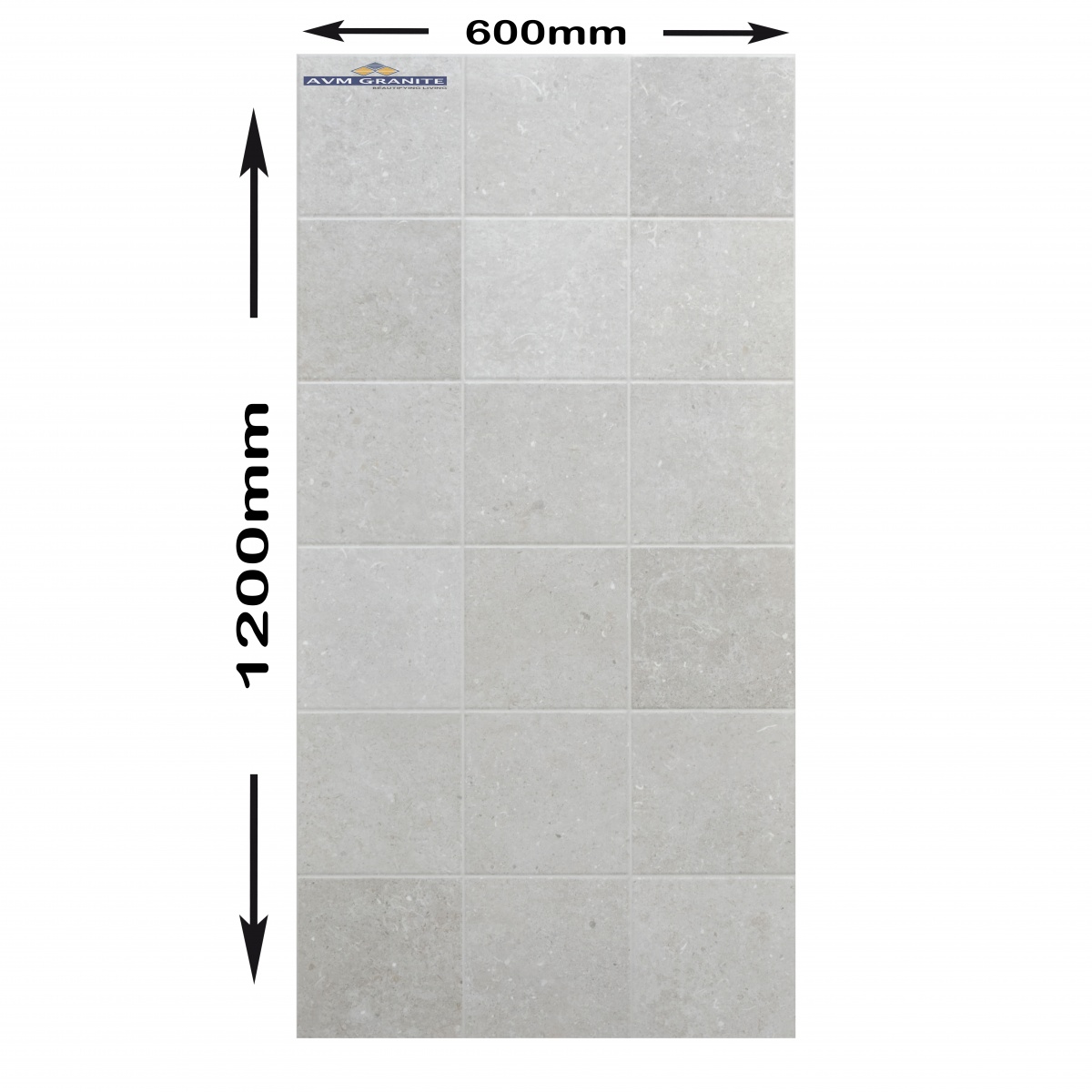 Attico Steel Square Matt + Punch Surface (600 x 1200, Itaca - 5