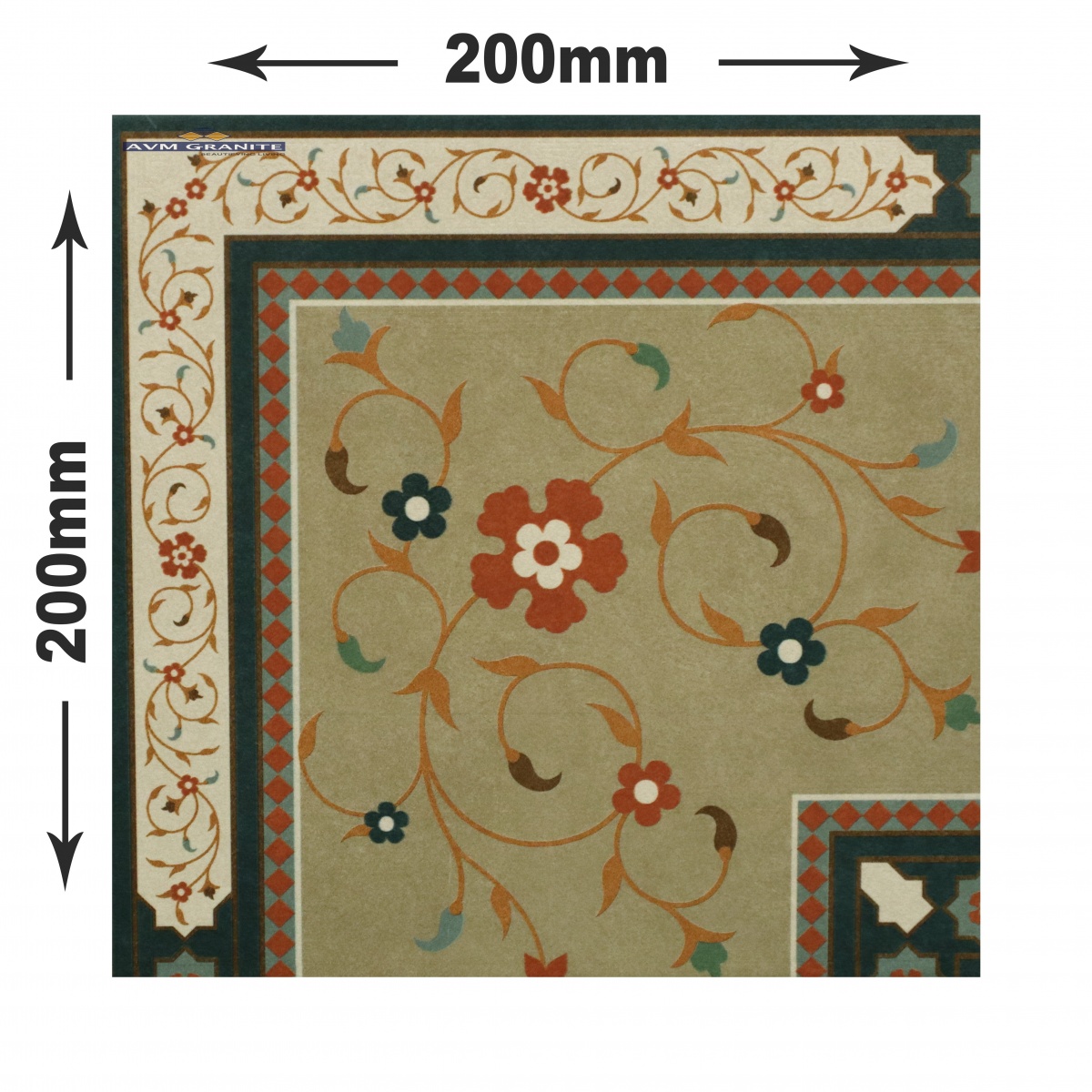 Levels Teal Decor 3004 A Digimatt Luster 8.5mm (200 x 200, Motto) - 4