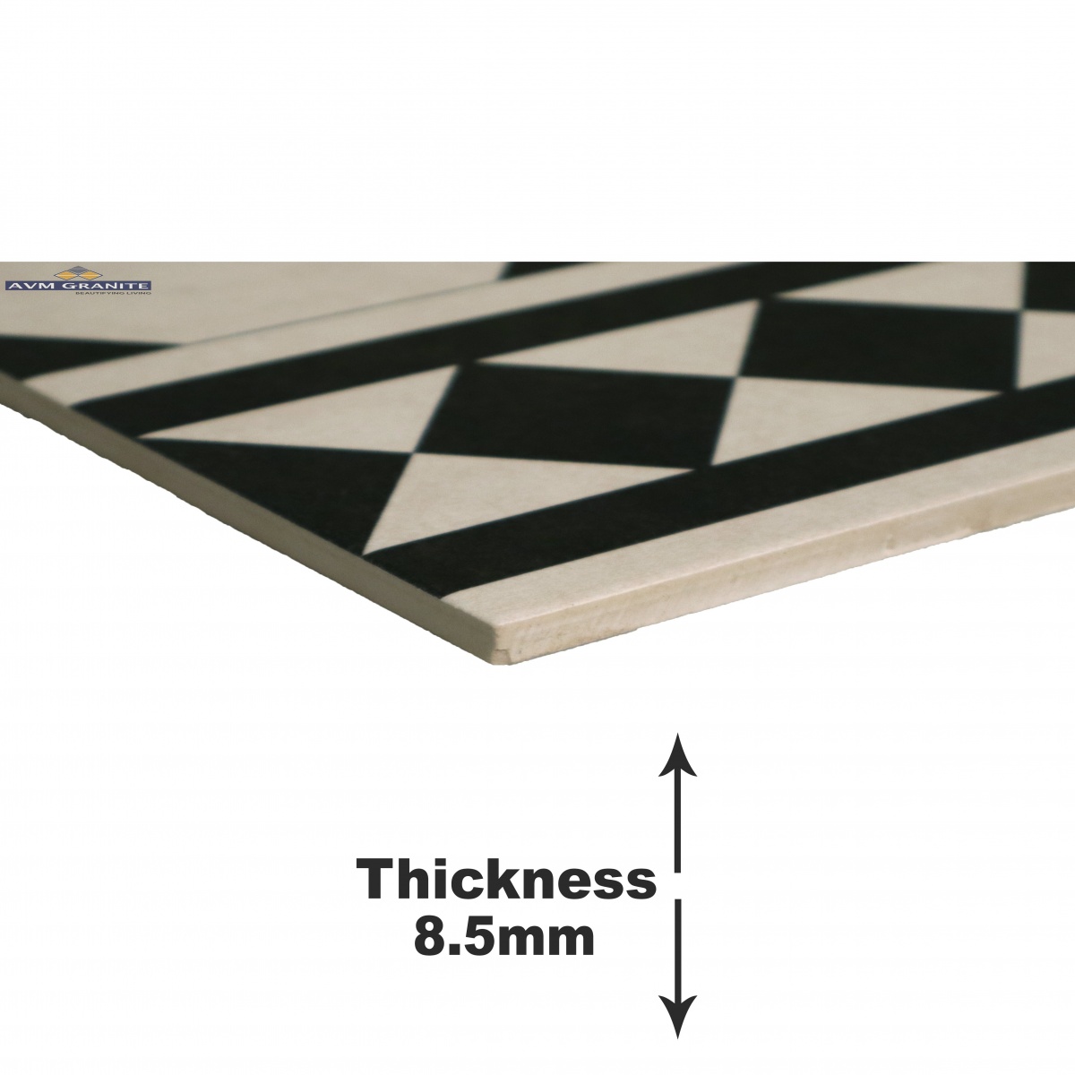Levels Black Decor 3003 B Digimatt Luster 8.5mm (200 x 200, Motto) - 3