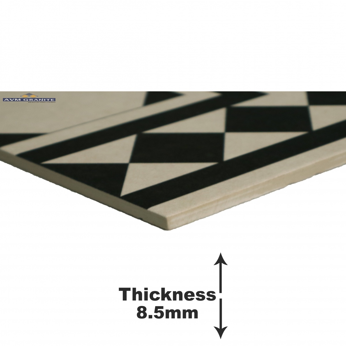 Levels Black Decor 3003 A Digimatt Luster 8.5mm (200 x 200, Motto) - 3