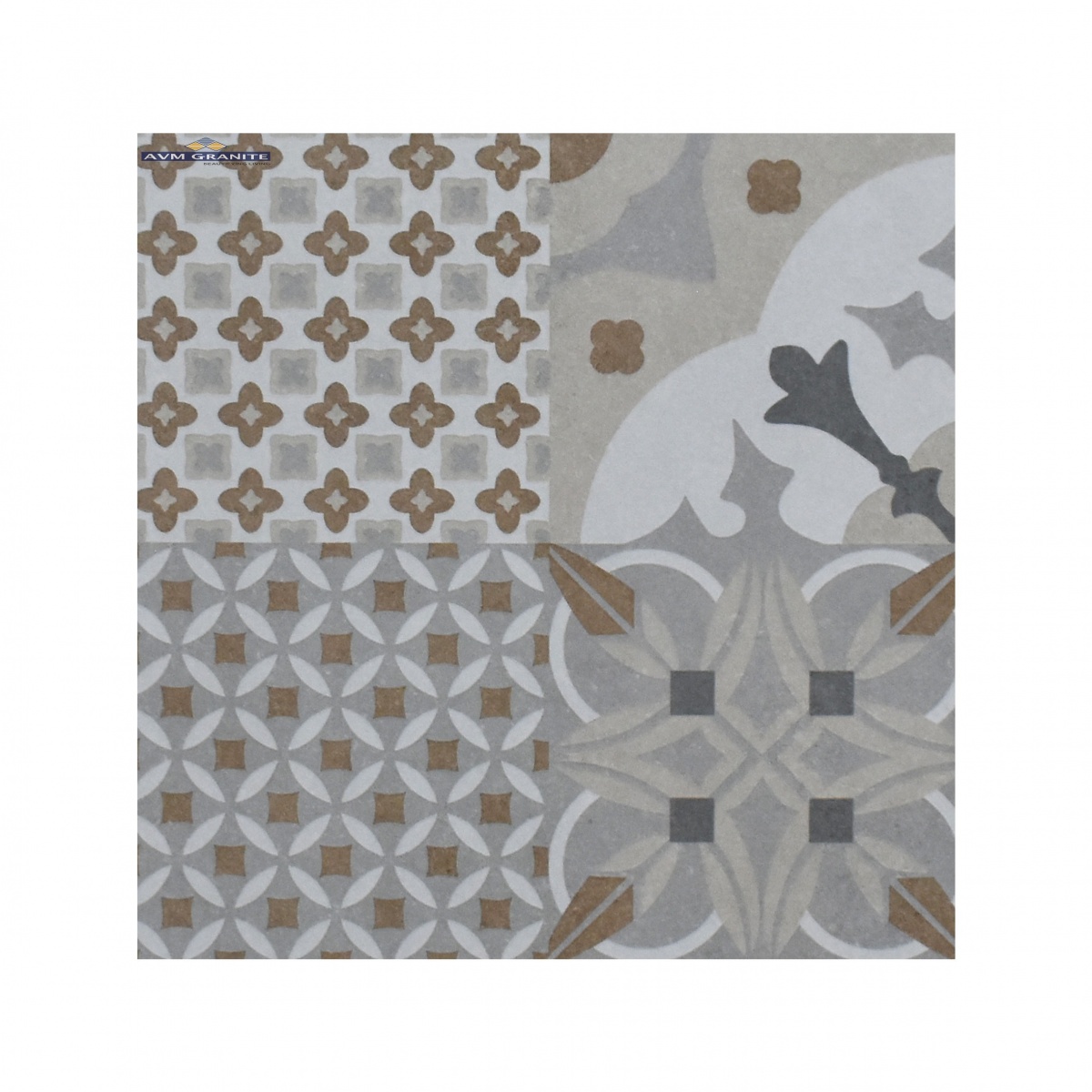 Astra Brown Glitter Rustic Carving Decor (600 x 600, Duracon) - 2