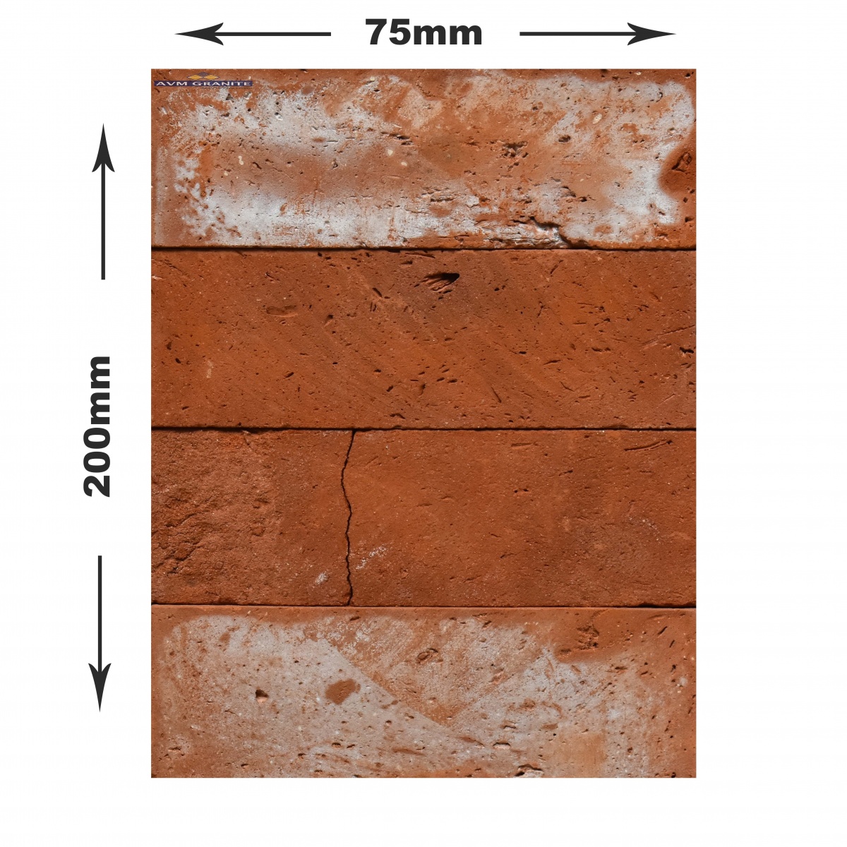 71003 Red Brick Bricks Finish 12mm (75 x 200, Lemina) - 4