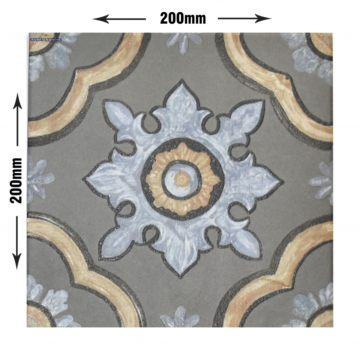Levels Dimgray Decor 1044 Digimatt + Punch 8.5mm (200 x 200, Motto) - 5