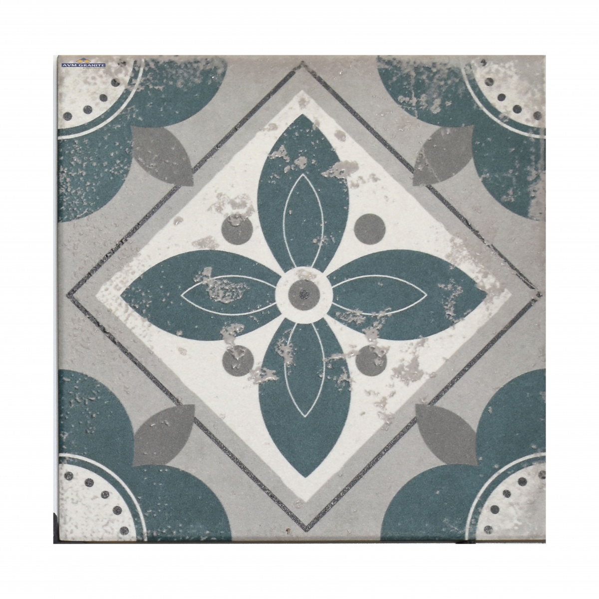 Levels Dusty Blue Decor 1045 Digimatt + Punch 8.5mm (200 x 200, Motto) - 2