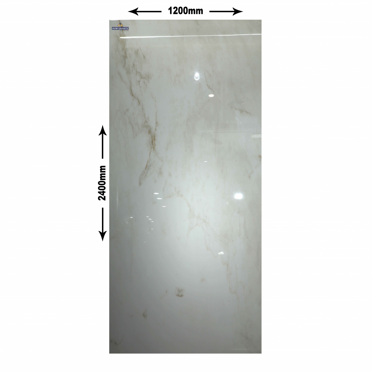 Calcatta Bianco Oro Glossy Hybrid (1200 x 2400, Motto) - 1