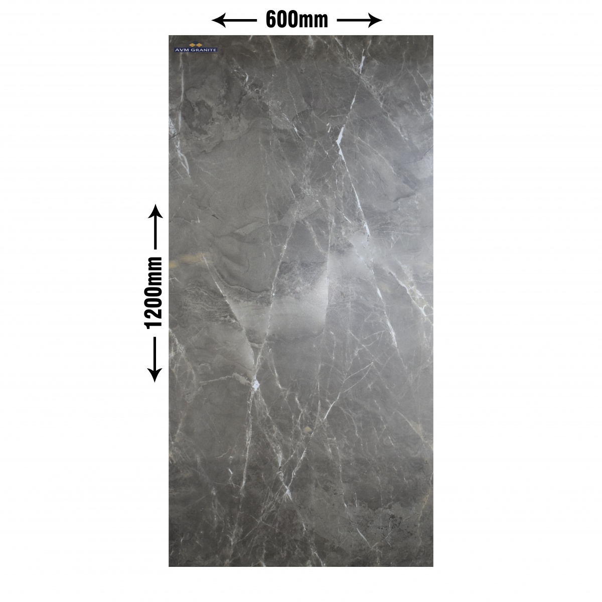 Marvel Grey Satin+ Satin Matt Endless (600 x 1200, Motto) - 1