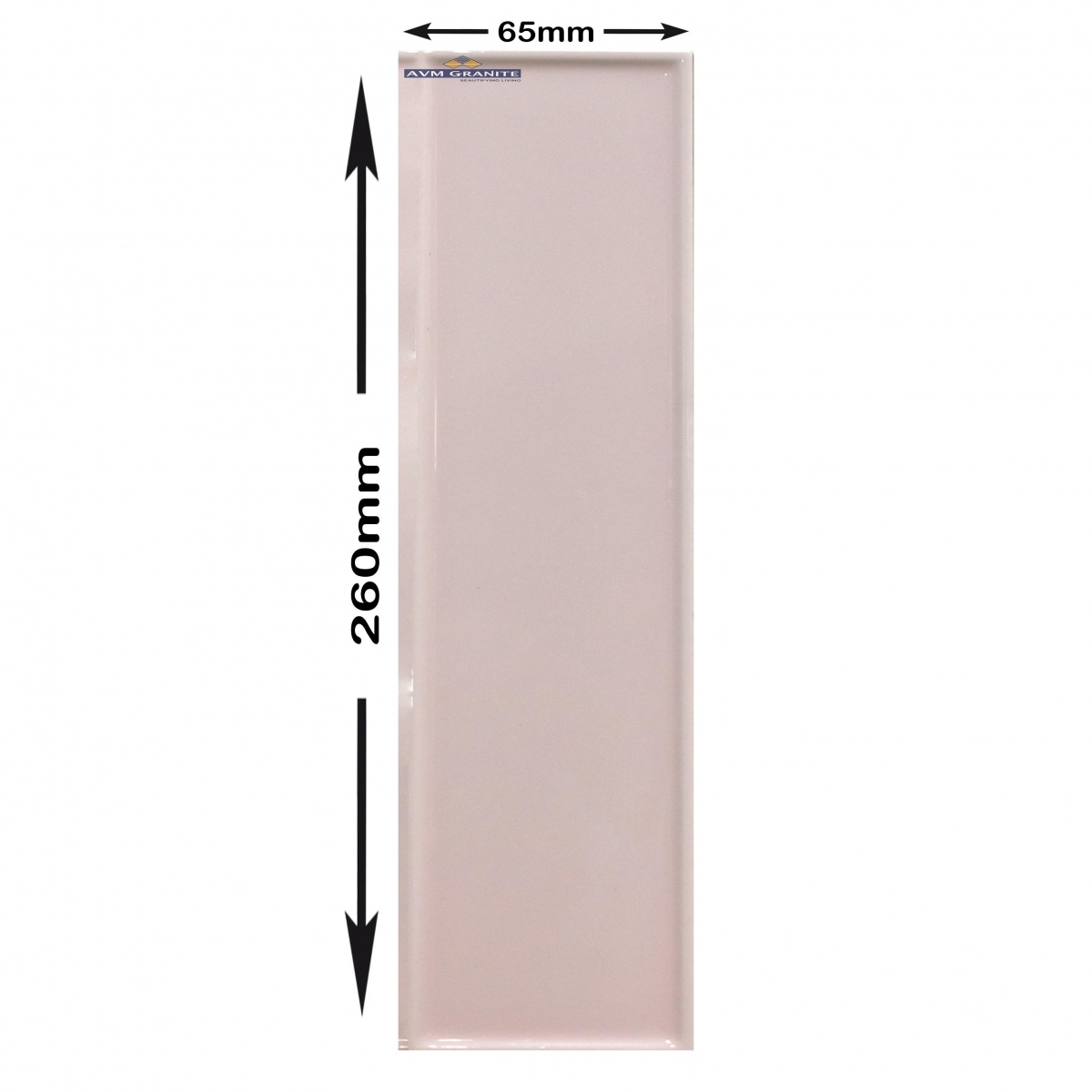 Light Pink Glossy (65 x 260, Lemina) - 3