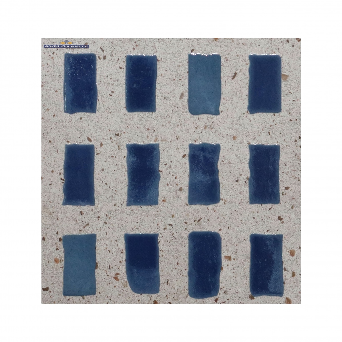 Concrete Blue G-634 Glossy Matt with Glossy effect (600 x 600, Exotica) - 2