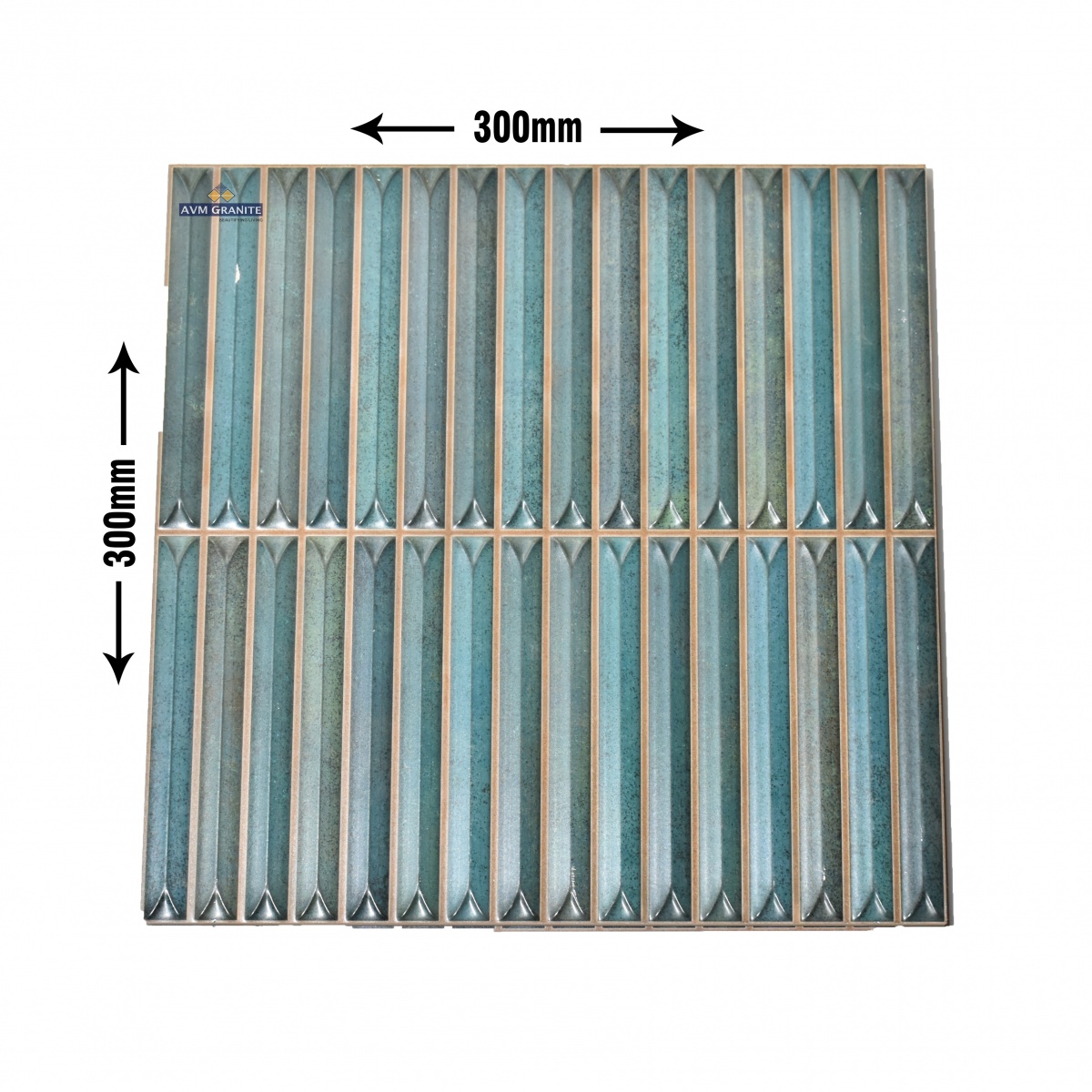 Astra Green Satin Matt 10mm (300 x 300, 10mm, Itaca) - 1