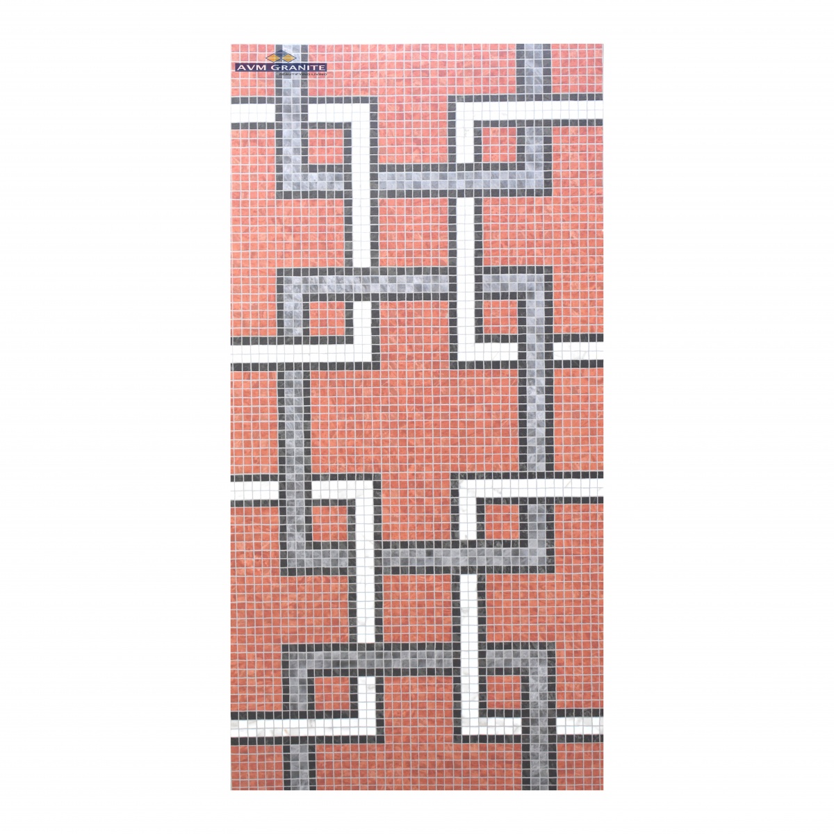 Mozilla Mosaic Red Decor 03 Matt Granula Carving (600 x 1200, Itaca) - 6