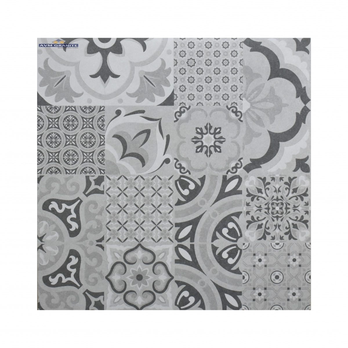 Astra Grey Glitter Rustic Carving Decor (600 x 600, Duracon) - 5
