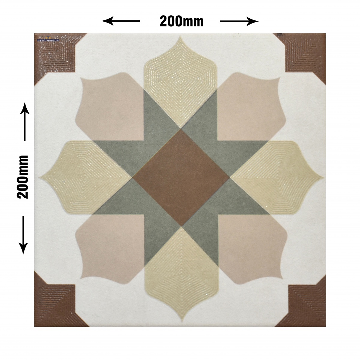 Levels White Decor 1053 Digimatt + Punch 8.5mm (200 x 200, Motto) - 3