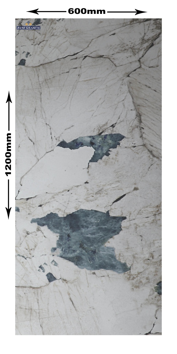 Carck Stone Aqua High Glossy (600 x 1200, Itaca) - 1