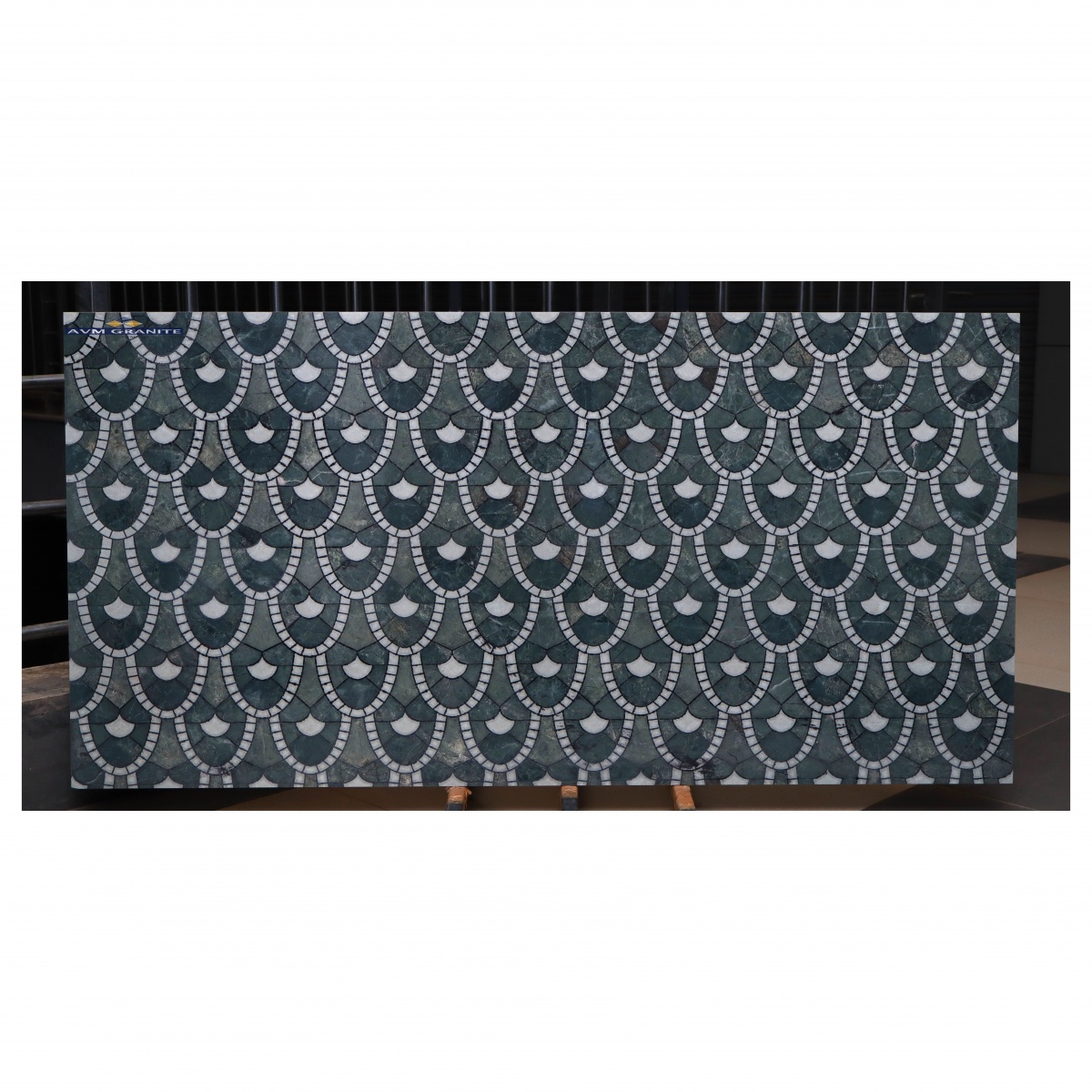 SN Fresco Green High Glossy Carving Decor (600 x 1200, Itaca) - 4