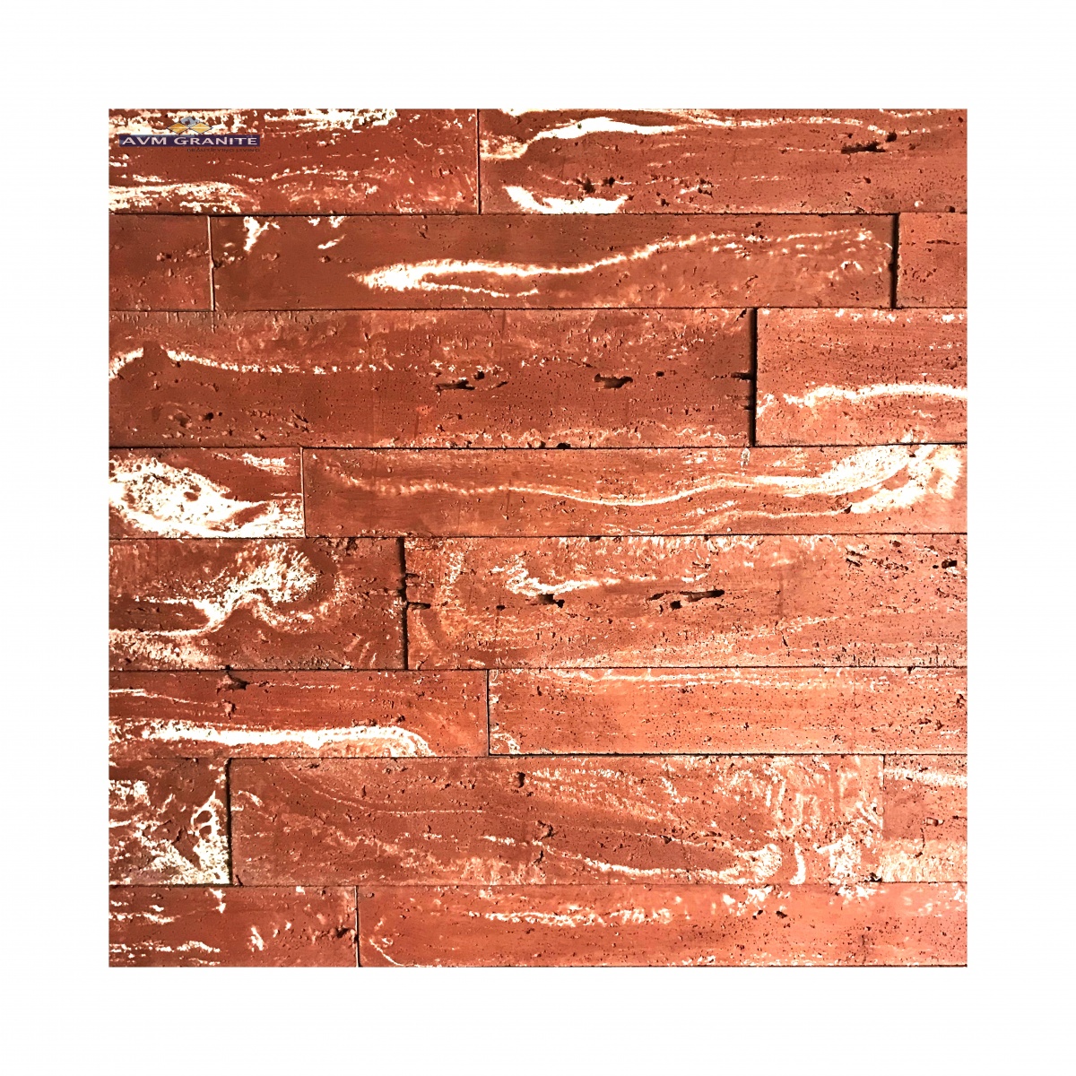 TLR Strips Reverse Red (6'' X 29.75'' 4'' X 29.50'',Flexstone) - 3