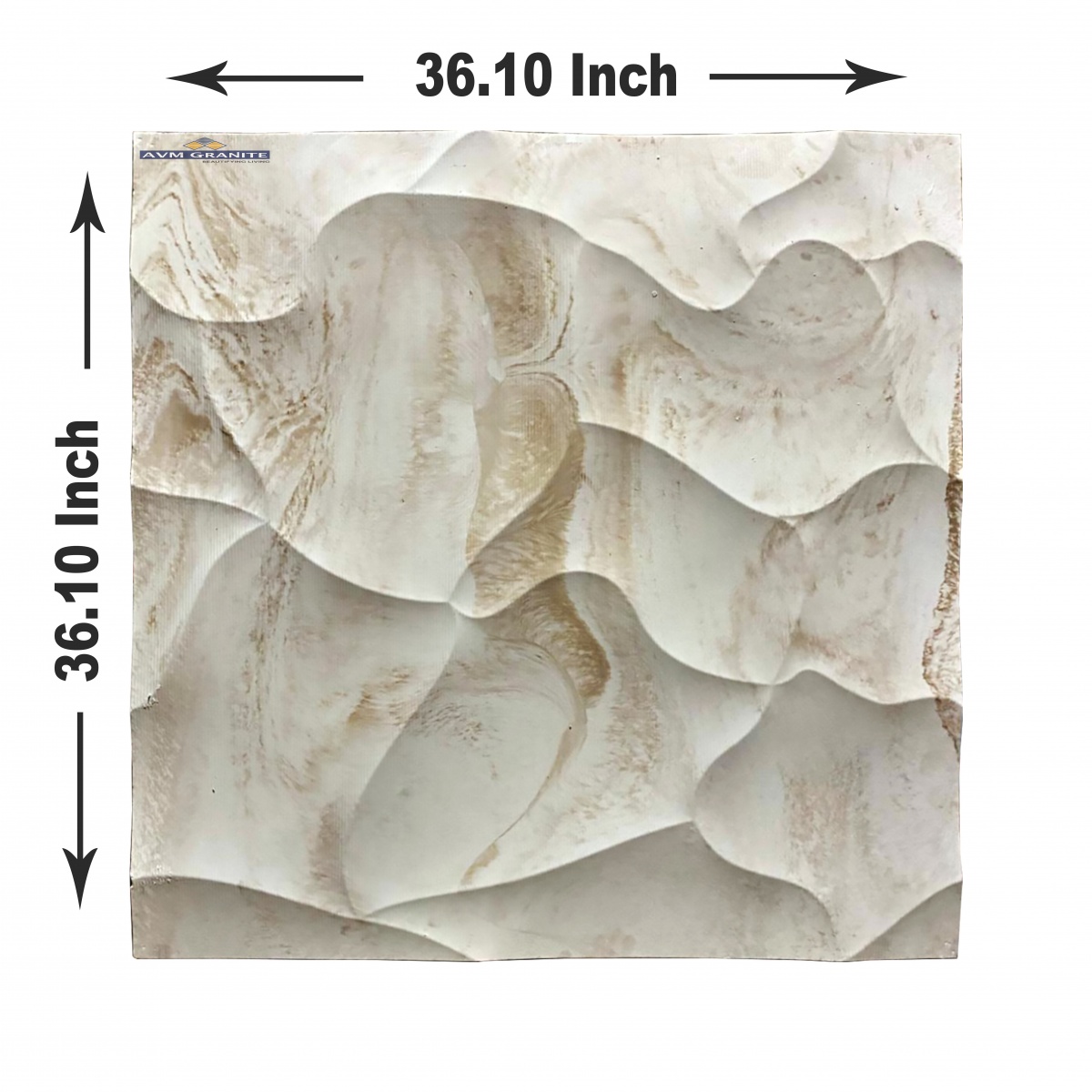OS Ridge Reverse Mocha (36.10inch x 36.10inch,Flexstone) - 3