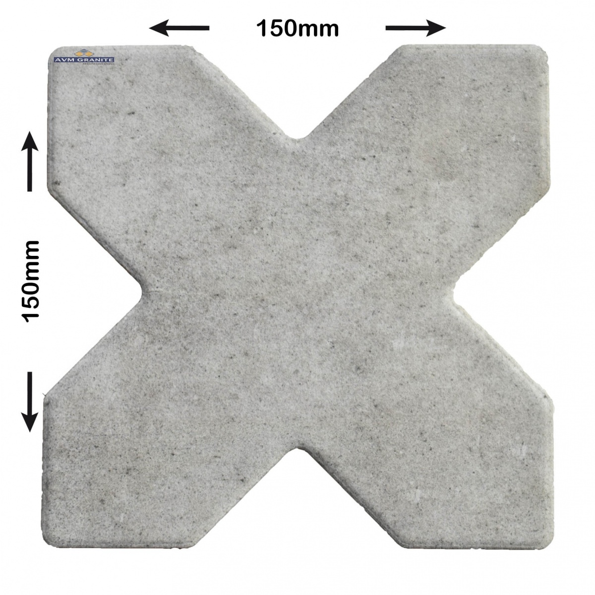 Cross Concrete Mist Matt (150 x 150 57% Star 43%Cross Ratio, Icon) - 4