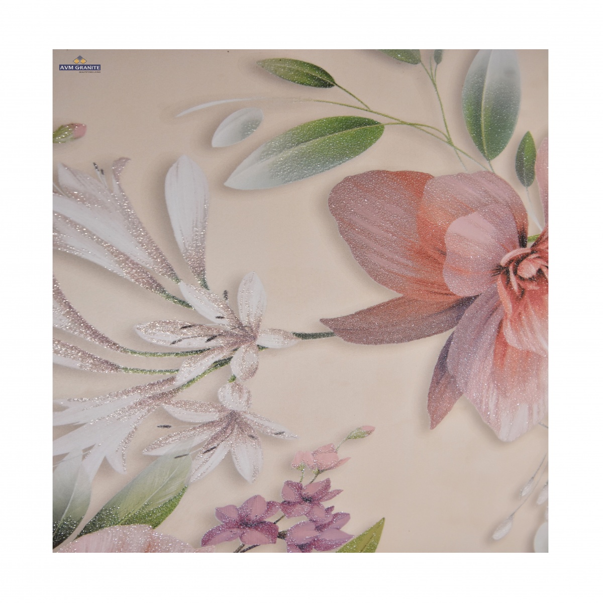 Mandavi Royal Ivory Flower Matt A (300 x 600, Itaca) - 2