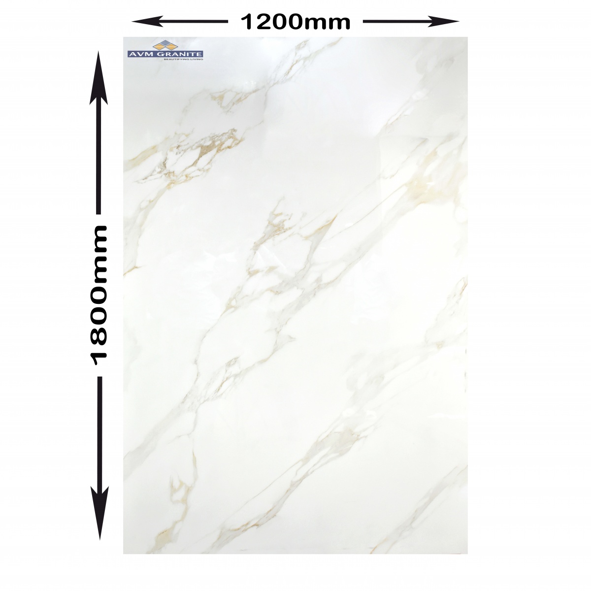 Kenya Gold Endless Super White Glossy (1200 x 1800, Itaca) - 4
