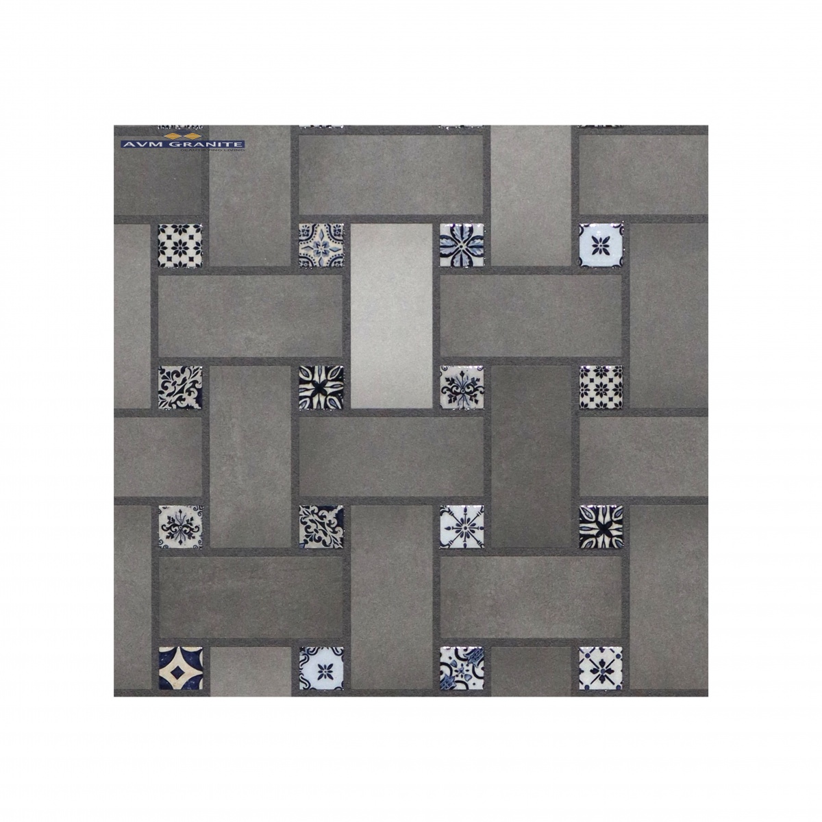 Denver Gray Glossy Matt with Glossy effect (600 x 1200, Exotica) - 2