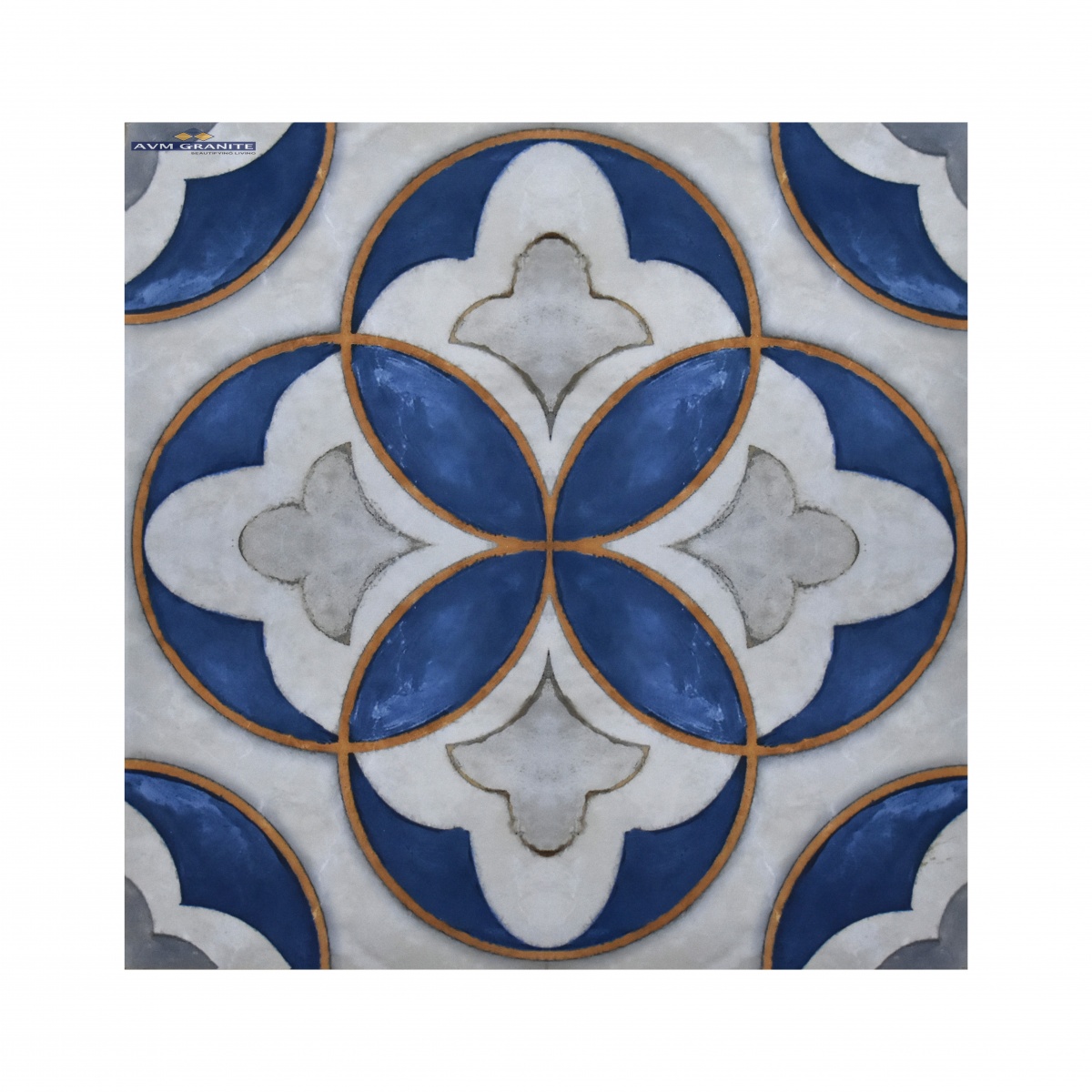 PRIME MO JASPED BLUE ( 600 x 600, Creanza ) - 5