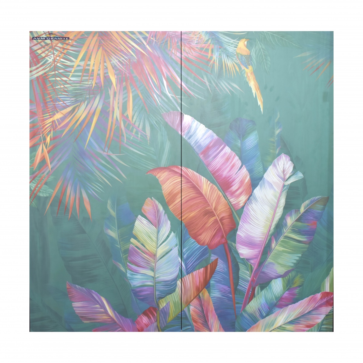 Abstract Leaf (1200 x 1200 Set of 2 pcs of 600 x 1200, STR) - 4