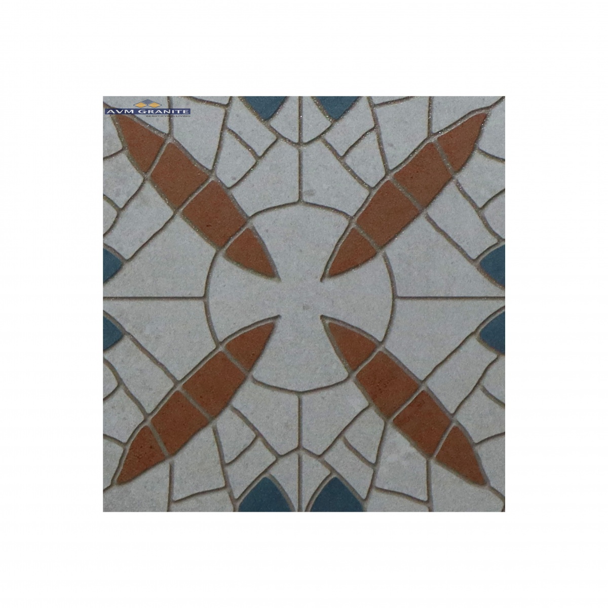 Matrix Blue Gliter Matt punch with carving (600 x 600, Exotica) - 2