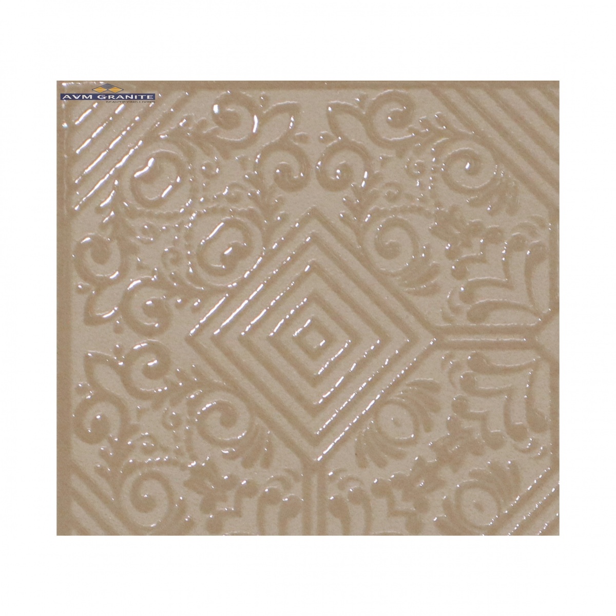 Levels Beige Decor 2001 A Digimatt + Punch 8.5mm (200 x 200, Motto) - 2