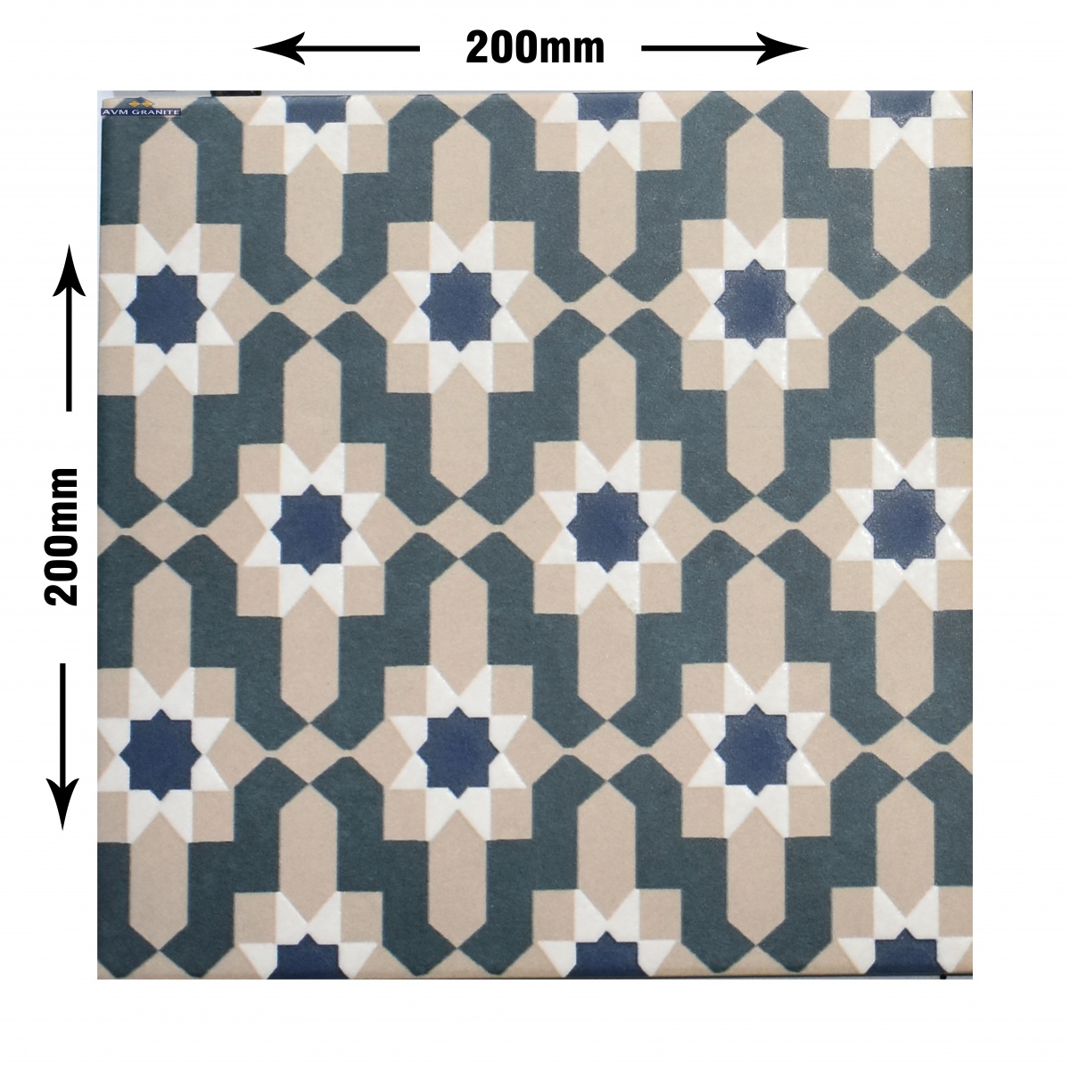 Levels Teal Decor 1052 Digimatt + Punch 8.5mm (200 x 200, Motto) - 5