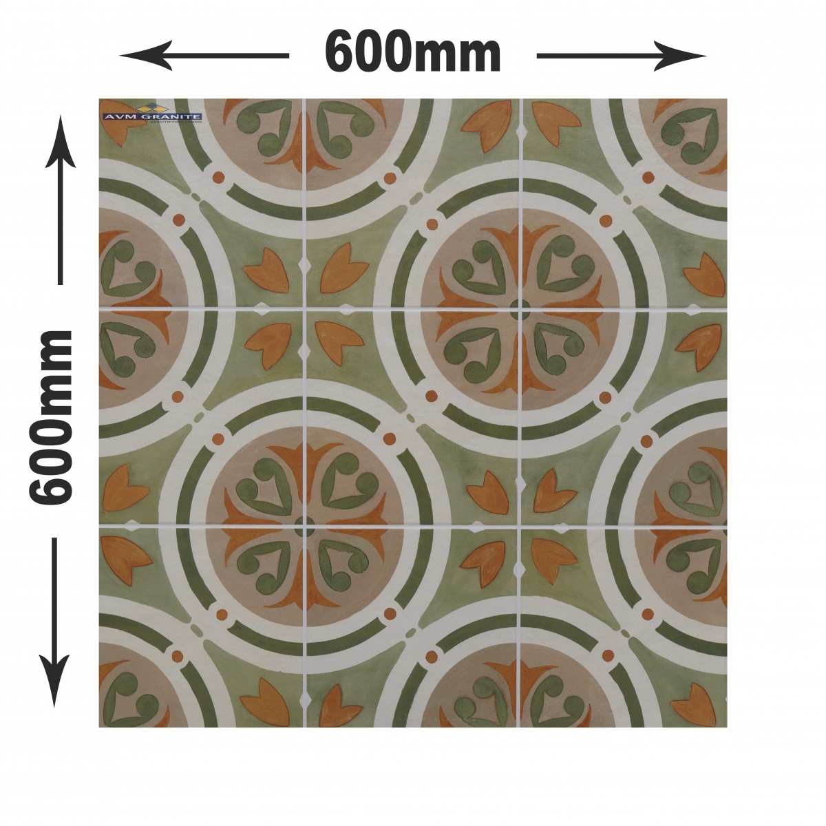 6628-Green (600 X 600,TMT) - 4