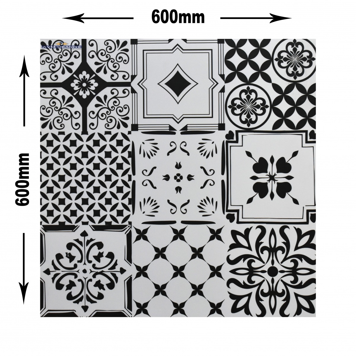Stencil Vivid Rustic Decor (600 x 600, Duracon) - 4