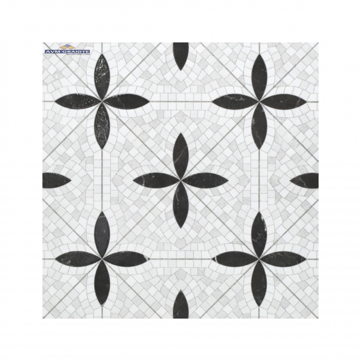Rowan Black 4D Shape Glue Surface Decor (600 x 1200, Itaca) - 2