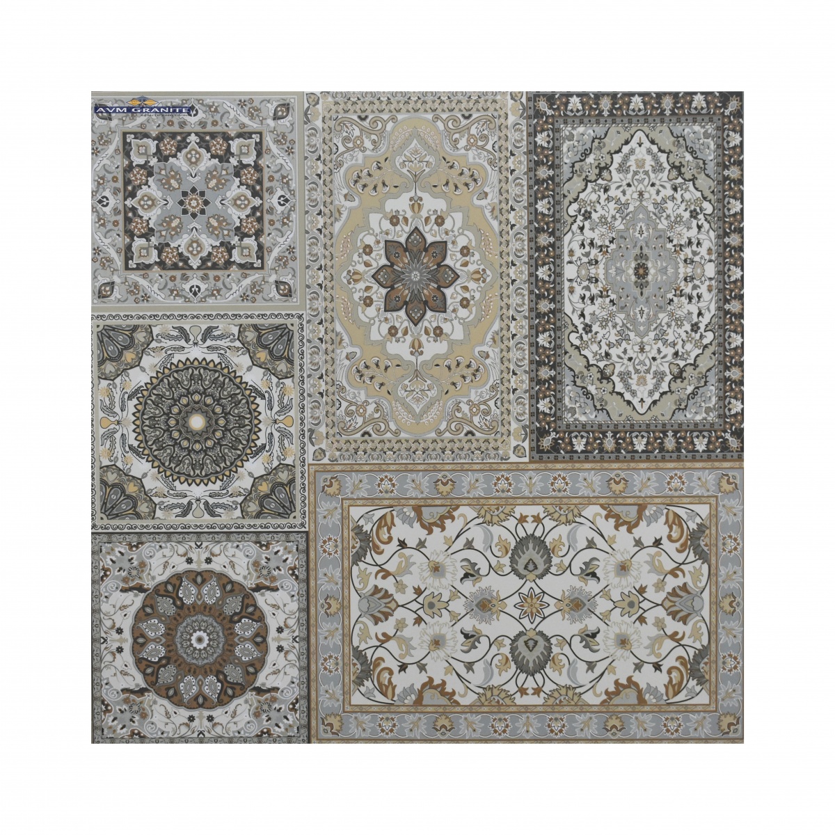 Persian Carpet Rustic Carving Decor (600 x 600, Duracon) - 5
