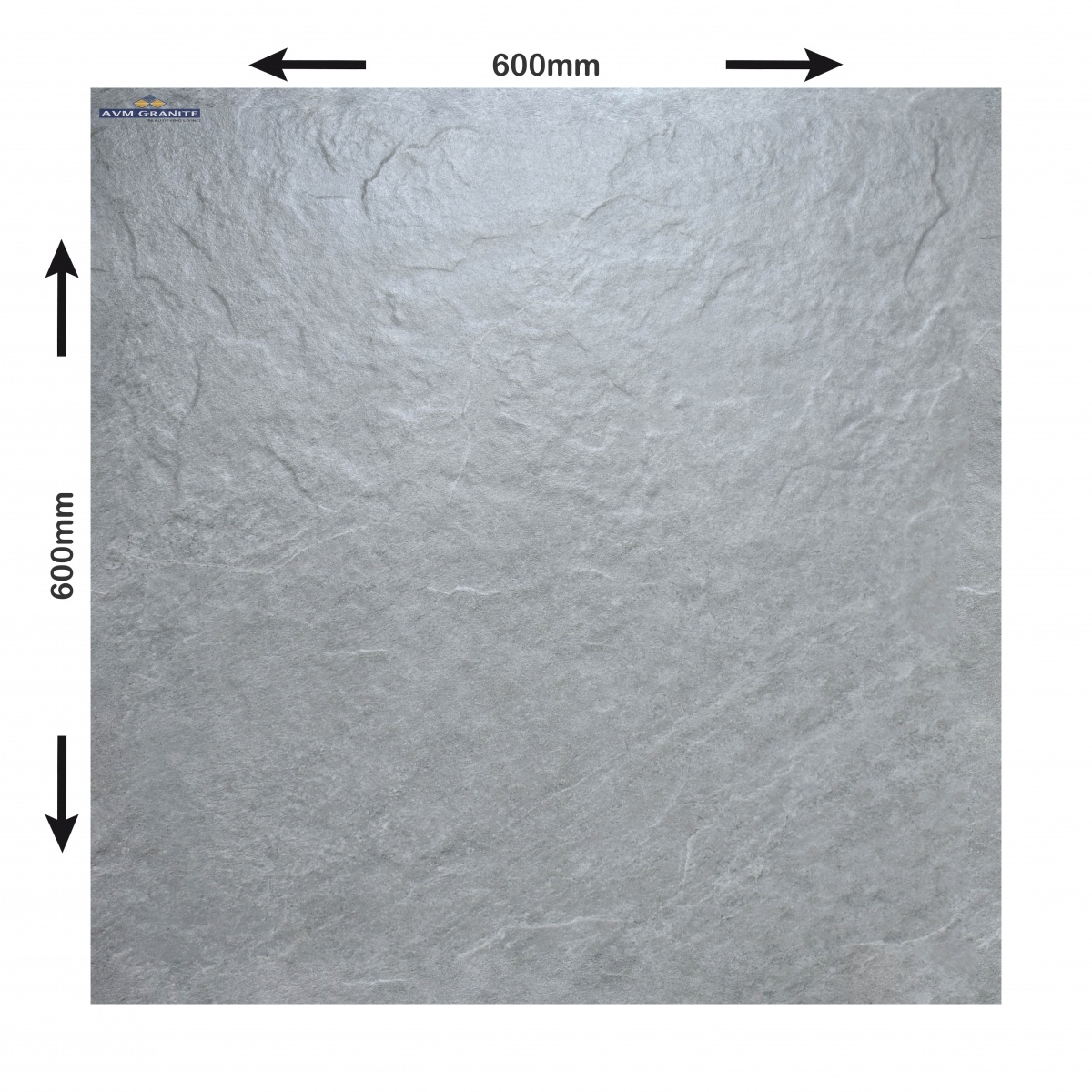 Rivera Grey Rustic Matt 12mm (600 x 600, Duracon) - 4