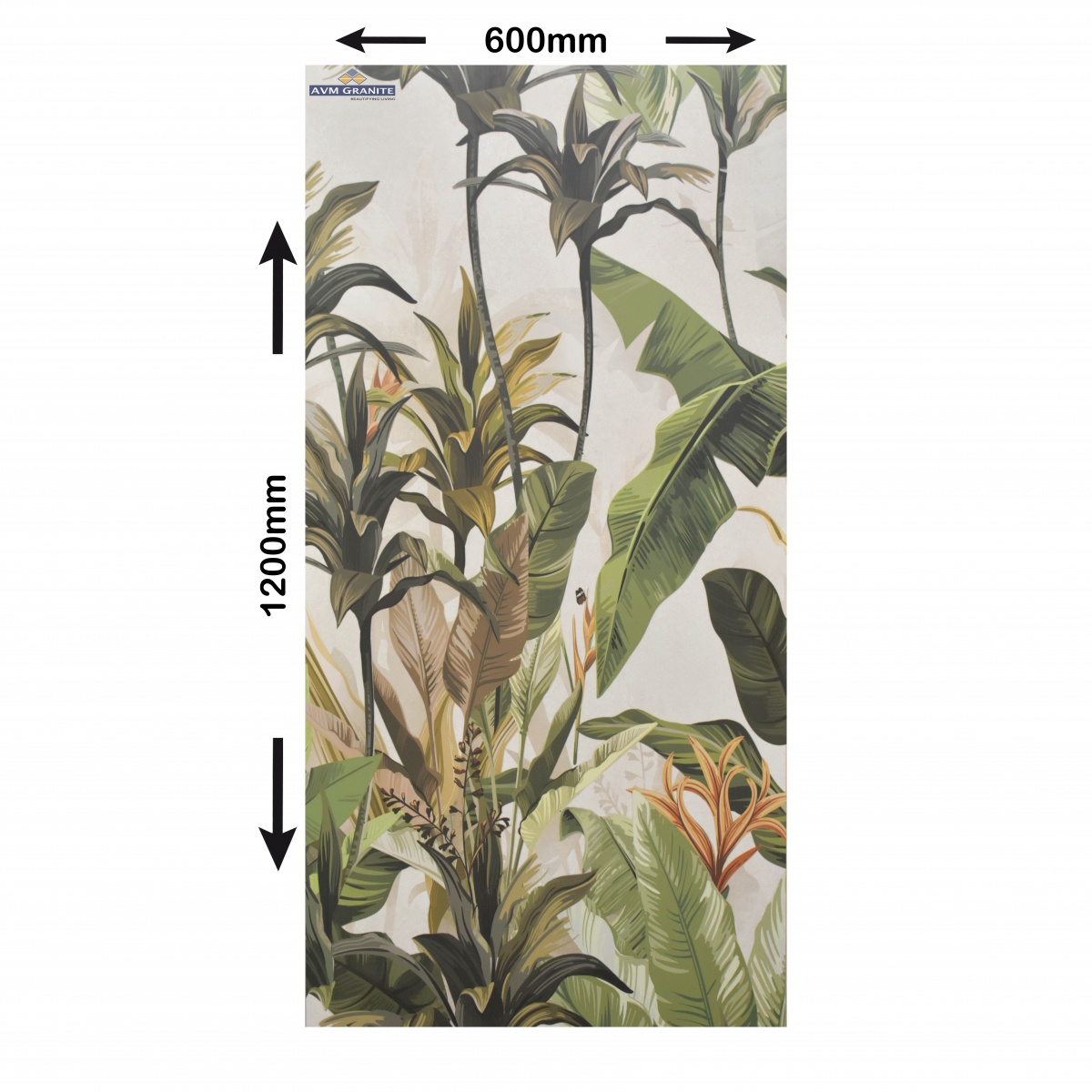 Forest Bianco Matt Decor (600 x 1200, Icon) - 5
