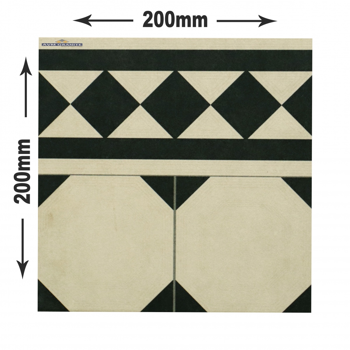 Levels Black Decor 3003 B Digimatt Luster 8.5mm (200 x 200, Motto) - 4