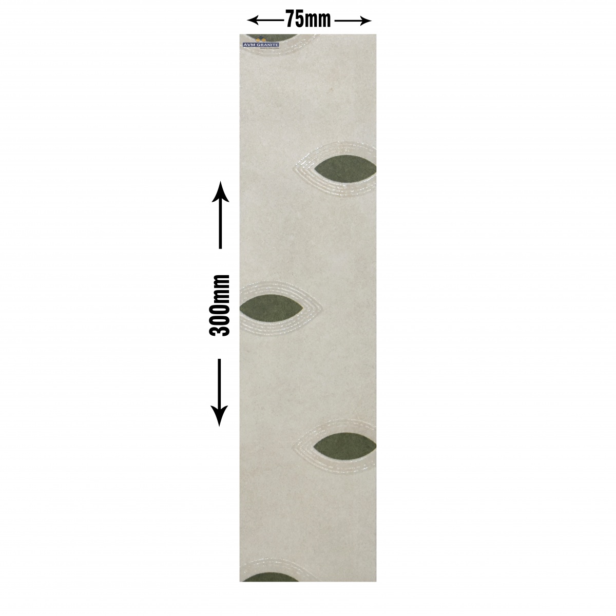 Levels White Decor 1 Digimatt + Glossy Granula + Punch 8.5mm (75 x 300, Motto) - 2
