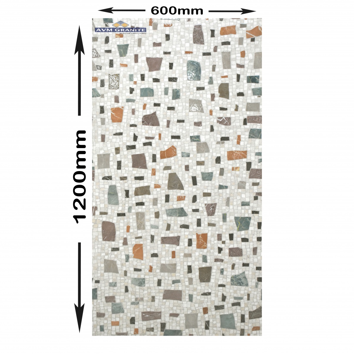 SG Crystal Terrazzo Decor Endless Shape + Glue Surface (600 x 1200, Itaca) - 4