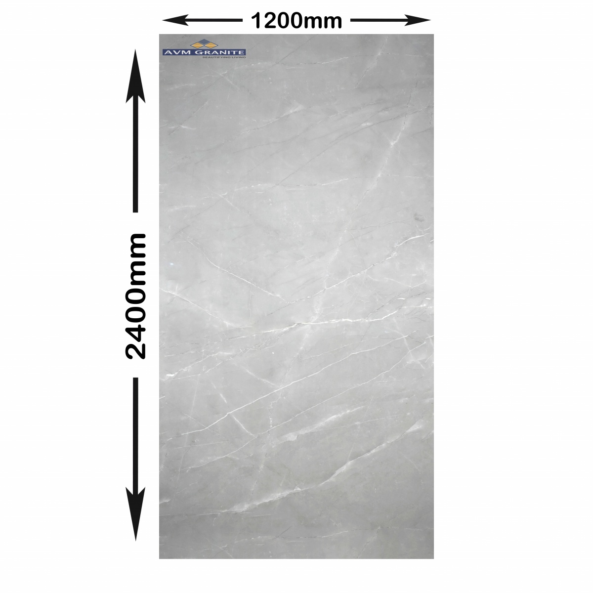 Pulpis Grey Glossy (1200 x 2400, Itaca) - 2