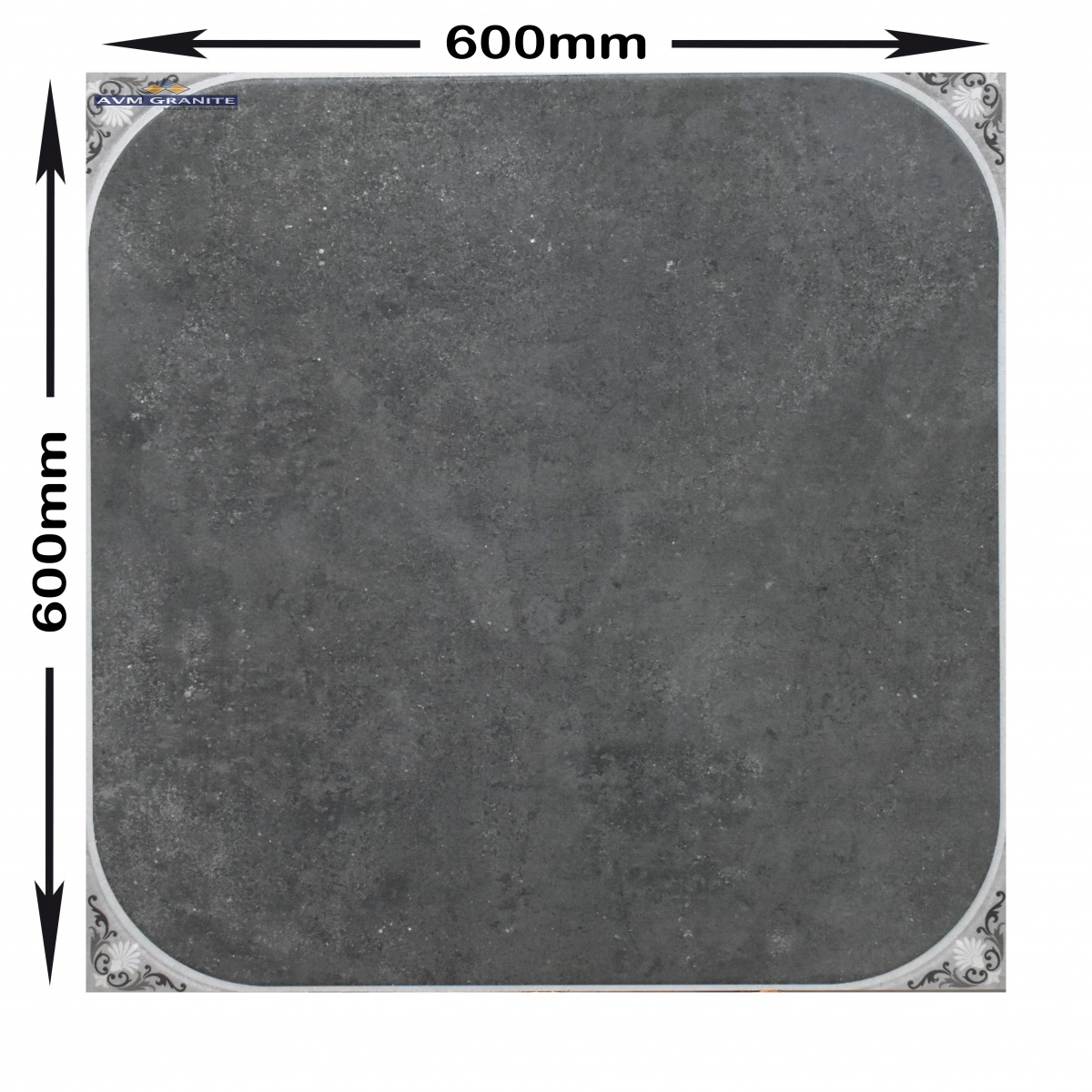 Octa  Nero Rustic Carving ( 600 x 600, Icon) - 3
