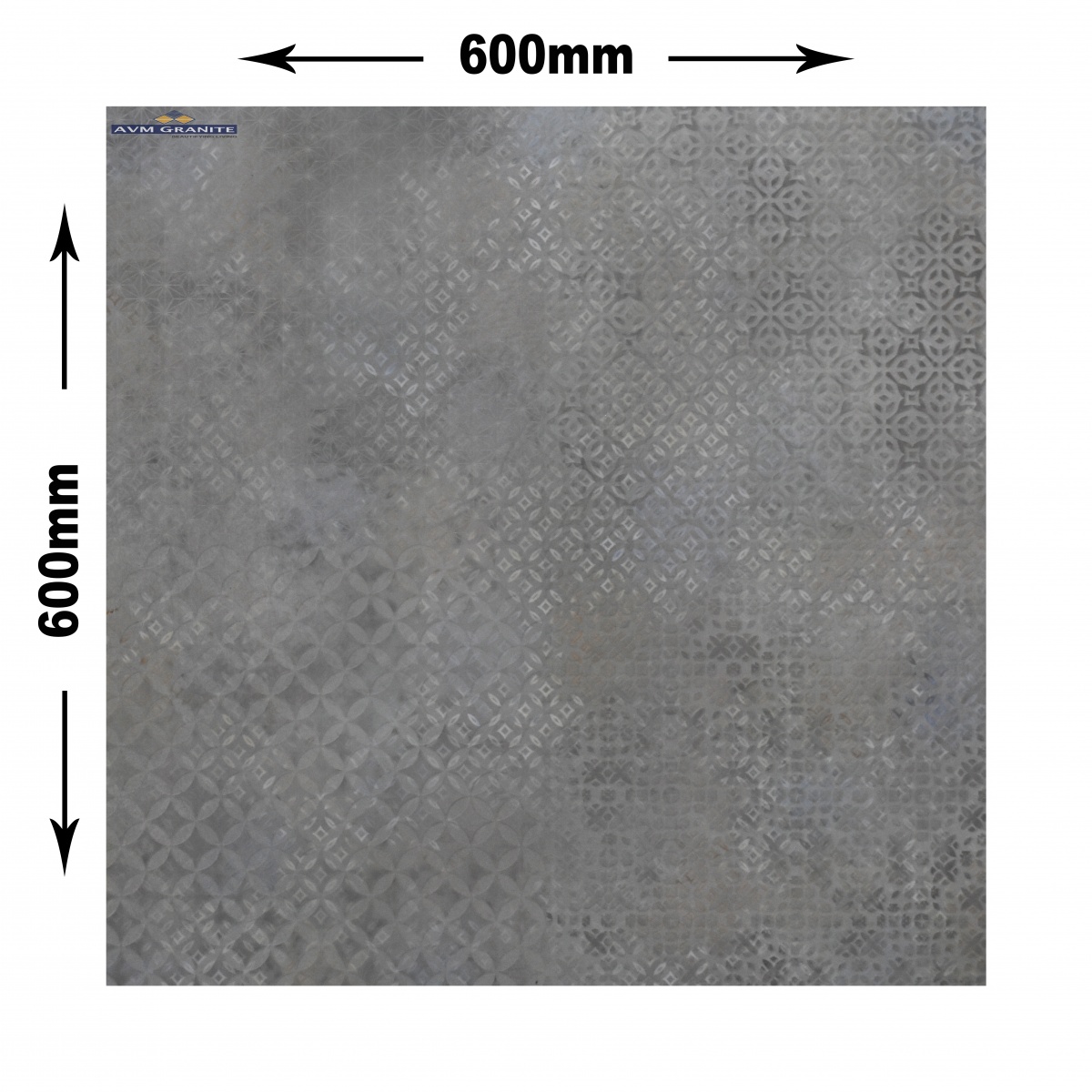 Cosmos Gris Glitter Rustic Carving Decor (600 x 600, Duracon) - 4