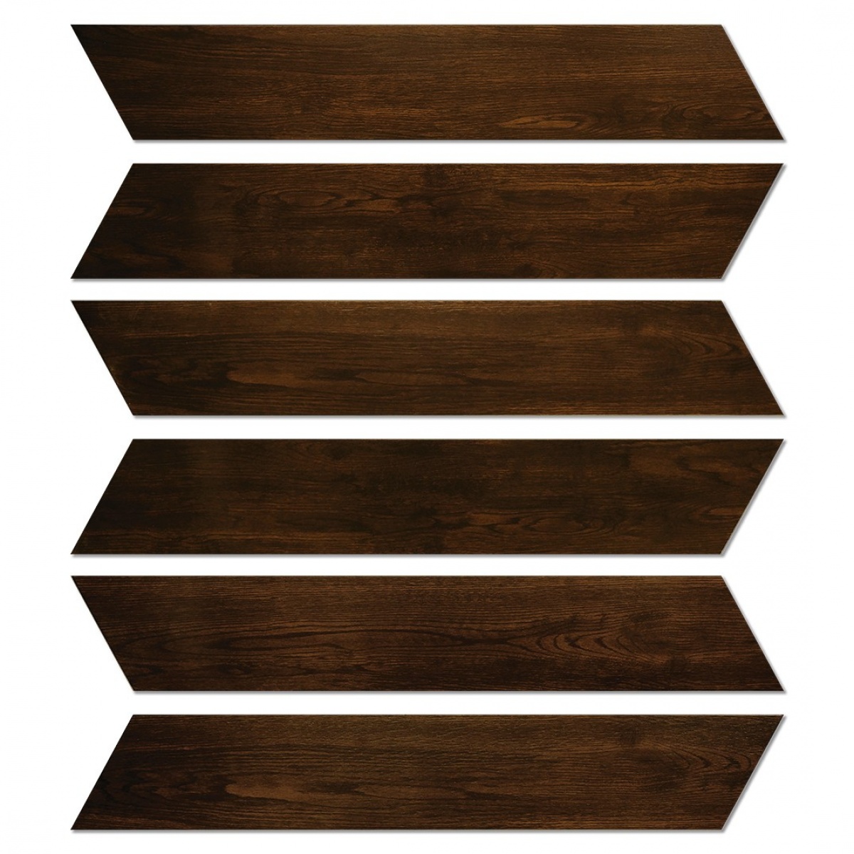 Smokey Chocolate Oak Chevron  Natural ( 150 x 900, Metro ) - 1