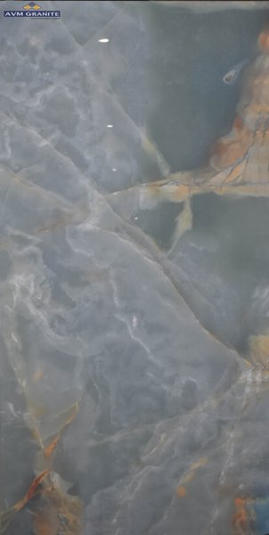 Bluette Onyx Aqua Glossy (600 x 1200, Itaca)