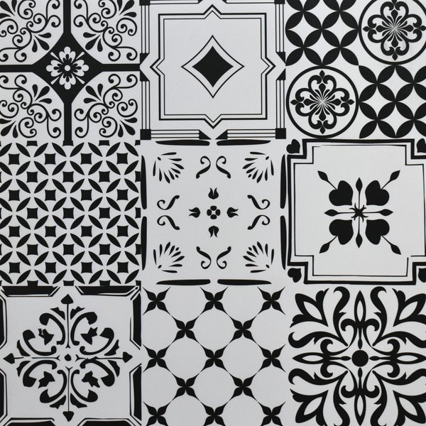 Stencil Vivid Rustic Decor (600 x 600, Duracon)