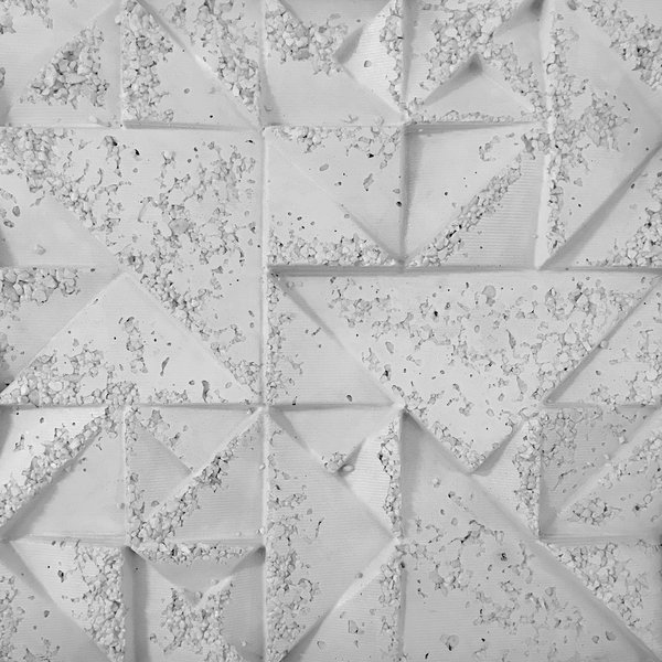 Crosstine White Crystals (17.75" x 17.75",Flexstone)