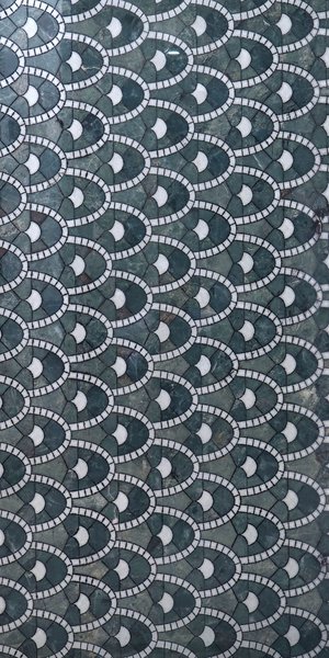 SN Fresco Green High Glossy Carving Decor (600 x 1200, Itaca)