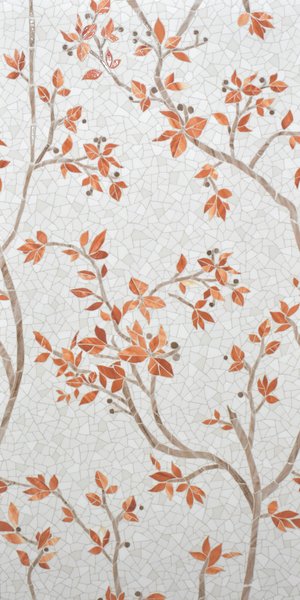 Twig Leaves Beige Decor Endless 4D Shape Glue Surface (600 x 1200, Itaca)