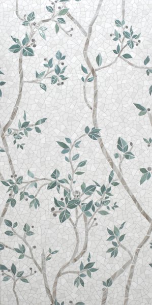 Twig Leaves Blanco Decor Endless 4D Shape Glue Surface (600 x 1200, Itaca)