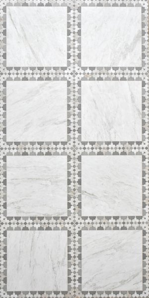 Bardiglio Grey 4D Shape Glue Surface Decor (600 x 1200, Itaca)