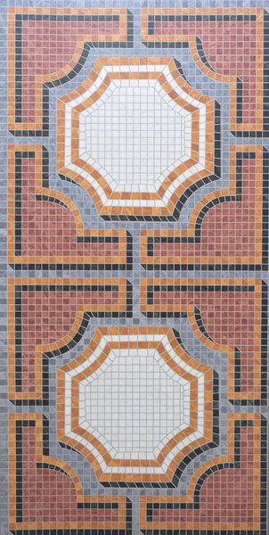 Mozilla Mosaic Red Decor 05 Matt Granula Carving (600 x 1200, Itaca)